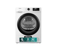 Hisense DHQE900UWDC Asciugatrice a Pompa di calore, 9 Kg, 15 programmi