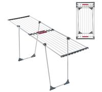 Stendiglione telescopico KADAX con cavo di asciugatura grigio lungo 20 m