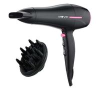 Asciugatrice per capelli muvip 2200w - motore a cc - 2 velocità e 3 temperature - pulsante de aria fredda - gancio sospeso NEW