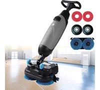 Asciugatrice per pavimenti, doppie spazzole rotative, serbatoi da 4,5 L+7,5 litri, Pulitore professionale per casa, magazzino, fabbrica