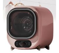 Asciugatrice Piccola, Asciugatrice Portatile A Condensazione, Ventilata Da 5 Kg, Perfetta Per L'uso Su Bancone O A Parete Con Sonda Di Controllo A Doppia Temperatura(Pink)