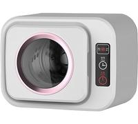 Asciugatrice Piccola, Mini Asciugatrice Elettrica Portatile, Regolazione a 3 Marce, con Vasca in Acciaio Inossidabile, Asciugatura Rapida in 30 Minuti, per Appartamento, Casa, Dormitorio (White )