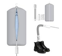 Asciugatrice Piccola Multifunzionale - Asciuga Vestiti, Scarpe e Piumoni con Impostazioni Del Timer da 1 a 3 Ore, Asciuga Scarpe Elettrico Portatile