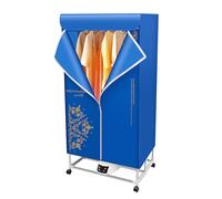 Asciugatrice pieghevole con funzione timer, 3200 giri/min alto flusso d'aria portatile,30kg Carico Massimo asciugatrice elettrica per uso domestico, Timer 240 Minuti colore: blu