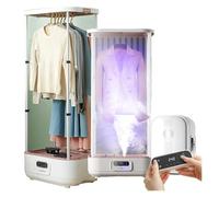 Asciugatrice pieghevole for la casa, stendibiancheria elettrico con telecomando, ferro da stiro a vapore verticale, stiratrice automatica, sospensione a vapore pieghevole