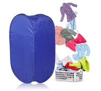 Asciugatrice Portatile, 220V 800W Asciugatrice Elettrica Pieghevole a 3 Livelli Stendibiancheria Elettrica Portatile Mini Asciugatrice per Appartamenti Lavanderia, Blu