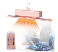 Asciugatrice Portatile, 400 W, Temperatura Costante 80 ℃, Bassa Rumorosità Asciugatrice, Per Appartamenti Rv Travel, Dormitori,Pink
