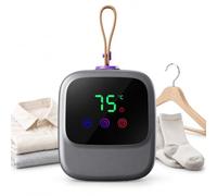 Asciugatrice portatile, flusso d'aria a doppia ventola da 450W, 3 modalità | Mini Stendibiancheria Elettrico, Asciuga Capi con Aria Calda a 360°, per Viaggi e Casa
