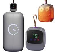 Asciugatrice portatile - Formato da viaggio compatto, mini asciugatrici per indumenti con sacca di asciugatura, piccola asciugatrice elettrica pieghevole per viaggi/camper/casa/appartamento,Grigio