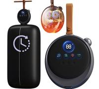 Asciugatrice portatile, mini asciugatrici silenziose, piccola asciugatrice con timer/sacchetto di asciugatura, essenziali per asciugare rapidamente i vestiti in appartamento/camper,Grigio