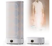 Asciugatrice Portatile, pieghevole con asta telescopica, rimuove rapidamente le rughe, flusso di calore circolante a 360°, ideale per casa, lavanderia e dormitorio