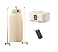 Asciugatrice portatile, silenziosa, ad asciugatura rapida, automatica a mani libere, for appartamento/camper/viaggio, timer regolabile, calore anti-piega