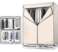 Asciugatrice Riscaldata Asciugatrice Elettrica da 850 W Grande capacità 30 kg Stendibiancheria Riscaldato in Acciaio Inossidabile per Appartamento Timer Automatico Digitale A, Brown, Reinforced