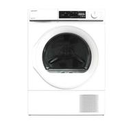 Sharp KD-NHA8S6GWE asciugatrice Libera installazione Caricamento frontale 8 kg Bianco Sharp
