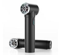 Asciugatrice turbo per auto oversize, potente ventilatore senza fili con spinta di 0,9 kg, impugnatura antiscivolo, ventola da 50 mm per la pulizia di patio, prato e auto, soffiatore portatile per