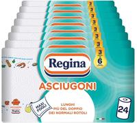 Asciugoni Carta Cucina | Confezione Da 24 Rotoli a 2 Veli | 85 Strappi per Roto