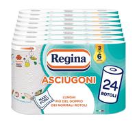 Asciugoni Carta Cucina Confezione da 24 Rotoli a 2 veli 85 strappi per rotolo