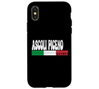 ASCOLI PICENO Città Italia Vintage Bandiera Italia Viaggi Amanti Custodia per iPhone X/XS