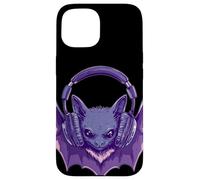 Ascolta Bat with Headphones Beats Outfit Custodia per iPhone 15