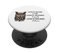 Ascolta il vento che parla Ascolta il silenzio che parla PopSockets PopGrip Adesivo