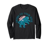 Ascolta la tua anima (citazione spirituale e grafica Boho Tiger) Maglia a Manica