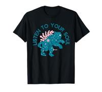 Ascolta la tua anima (citazione spirituale e grafica Boho Tiger) Maglietta
