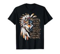 Ascolta The Wind Eagle nativi Americani Maglietta