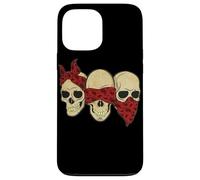 Ascolta vedi Speak No Evil Skull Heads gangster Custodia per iPhone 13 Pro Max