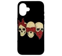 Ascolta vedi Speak No Evil Skull Heads gangster Custodia per iPhone 16