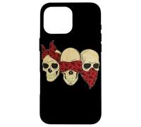 Ascolta vedi Speak No Evil Skull Heads gangster Custodia per iPhone 16 Pro Max