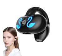 Ascolto di clip auricolari senza fili - Auricolari audio sportivi aperti, auricolari di design di conduzione ossa | Cuffie da allenamento sicure con batteria 10 ore, bici lunga cuffie da gioco