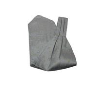 ASCOT MEN SILK FOULARD SETA CLASSE E STILE CERIMONIA GRIGIO GRIGI MADE ITALY