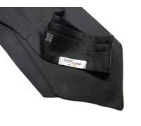 ASCOT NERO SETA FOULARD DA UOMO COLLO SILK CASHCOLL