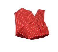 ASCOT seta stampata ROSSO MAN SILK RED CASHE COL MADE IN ITALY