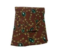 Ascot uomo cashe col di seta stampata rosso medio vintage style mad italy