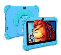 ascrecem Tablet Bambini 7 Pollici Android Tablet per Bambini con WiFi Bluetooth Quad Core 2GB 32GB Doppia Fotocamera Controllo Parentale Giochi Educativi per Bambino 3-14 anni Youbube Google Play