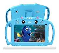 ascrecem Tablets 7 Pollici Tablet Bambini Android Tablet per Bambini con WiFi Bluetooth Controllo Parentale Quad Core 2GB RAM 32GB ROM Giochi Educativi Preinstallati 3 a 14 anni Ragazzo(Blue)