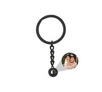 ASD Jewerly Cerchio Foto Personalizzato Portachiavi Proiezione Portachiavi Maschio, Femmina, Regalo Di Coppia Amico