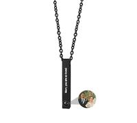 ASD Jewerly Collana Bar Personalizzata Per Donne e Uomini - Proiezione Fotografica, Immagine Personalizzata, Nome Inciso, Ti Amo in 100 Lingue - Gioielli Per Coppie/Amanti