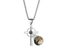 ASD Jewerly Collana Bar Personalizzata Per Le Donne Degli Uomini, Collana Di Proiezione Fotografica Collana Di Immagine Personalizzata Nome Inciso Ti Amo Collana 100 Lingue Gioielli Per Coppie/Amanti