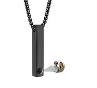 ASD Jewerly Collana Bar Personalizzata Per Le Donne Degli Uomini, Collana Di Proiezione Fotografica Collana Di Immagine Personalizzata Nome Inciso Ti Amo Collana 100 Lingue Gioielli Per Coppie/Amanti