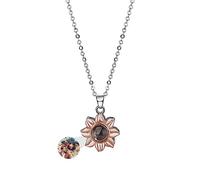 ASD Jewerly Collana Personalizzata Di Foto Di Girasole Per Le Donne, Collana Personalizzata Di Proiezione Fotografica Ti Amo Collana 100 Lingue Regalo Commemorativo Per Le Donne Mom