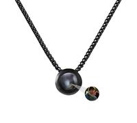 ASD Jewerly Immagine Personalizzata, Collana Rotonda Di Proiezione Personalizzata Per Le Donne Uomini Coppia Fidanzata Amico Mamma Regali Di Gioielli Di Natale