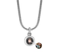 ASD Jewerly Immagine Personalizzata, Collana Rotonda Di Proiezione Personalizzata Per Le Donne Uomini Coppia Fidanzata Amico Mamma Regali Di Gioielli Di Natale