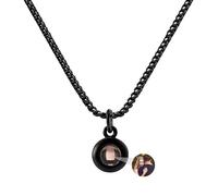ASD Jewerly Immagine Personalizzata, Collana Rotonda Di Proiezione Personalizzata Per Le Donne Uomini Coppia Fidanzata Amico Mamma Regali Di Gioielli Di Natale