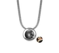 ASD Jewerly Immagine Personalizzata, Collana Rotonda Di Proiezione Personalizzata Per Le Donne Uomini Coppia Fidanzata Amico Mamma Regali Di Gioielli Di Natale