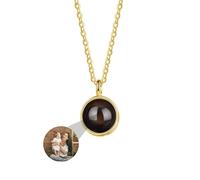 ASD Jewerly Immagine Personalizzata, Collana Rotonda Di Proiezione Personalizzata Per Le Donne Uomini Coppia Fidanzata Amico Mamma Regali Di Gioielli Di Natale