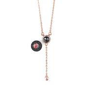 ASD Jewerly Immagine Personalizzata, Collana Rotonda Di Proiezione Personalizzata Per Le Donne Uomini Coppia Fidanzata Amico Mamma Regali Di Gioielli Di Natale
