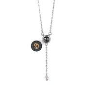 ASD Jewerly Immagine Personalizzata, Collana Rotonda Di Proiezione Personalizzata Per Le Donne Uomini Coppia Fidanzata Amico Mamma Regali Di Gioielli Di Natale