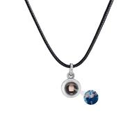 ASD Jewerly Immagine Personalizzata, Collana Rotonda Di Proiezione Personalizzata Per Le Donne Uomini Coppia Fidanzata Amico Mamma Regali Di Gioielli Di Natale